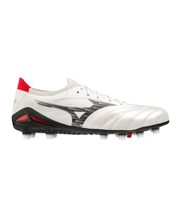 Mizuno Morelia Neo IV Made in Japan FG Special Edition Weiss Schwarz Rot F09 - weiss