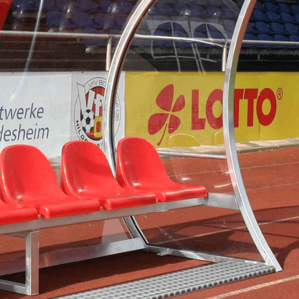 Spielerkabine Exklusiv | Sitzfarbe blau