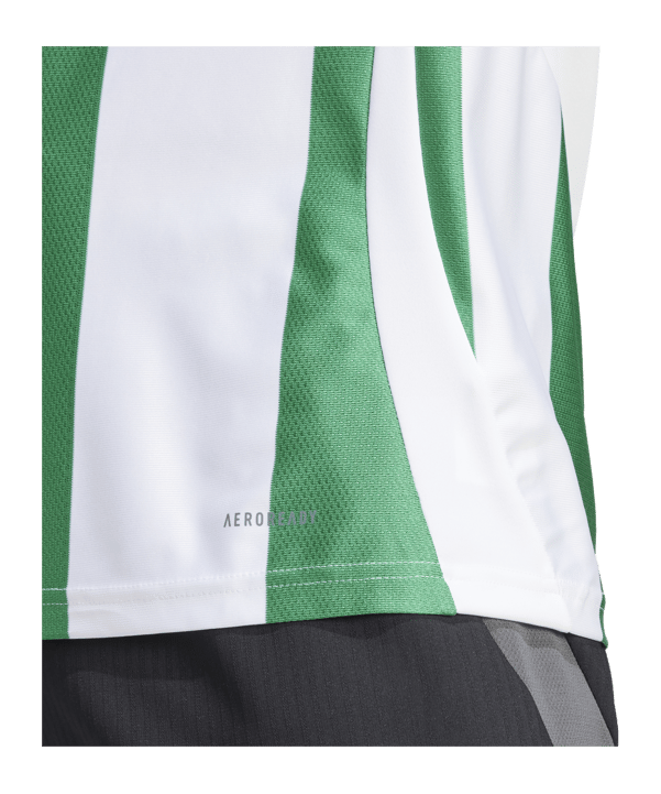 adidas Striped 24 Trikot Weiss Grün - weiss