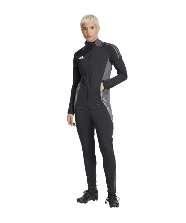 adidas Tiro 24 Competition Trainingsjacke Damen Schwarz - schwarz