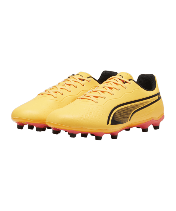 PUMA KING Match FG/AG The Forever Faster Orange Schwarz F05 - orange