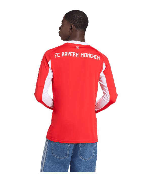adidas FC Bayern München Longsleeve Trikot Home 2025/2026 Rot - rot