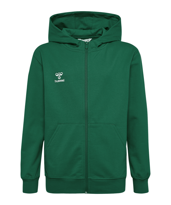 Hummel GO 2.0 Kapuzenjacke Kids Grün F6140 