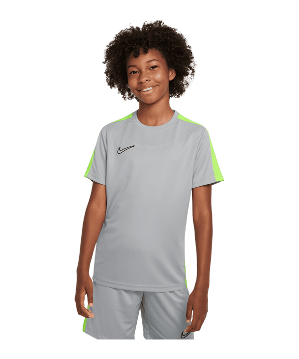 Nike Academy 23 T-Shirt Kids Grau Gelb F007