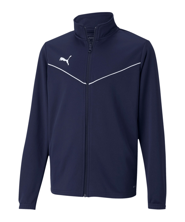 PUMA teamRISE Poly Trainingsjacke Kids Blau F06