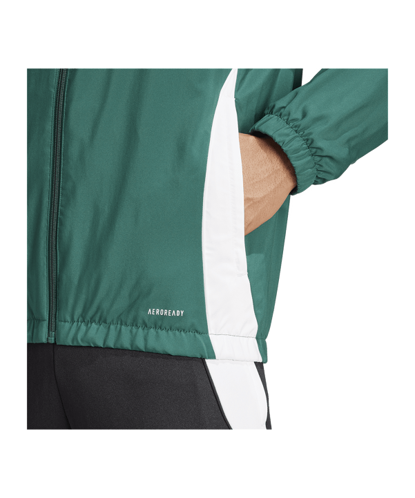 adidas Tiro 24 Windbreaker Grün Weiss - gruen