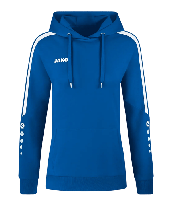 JAKO Power Hoody Damen Blau Weiss F400