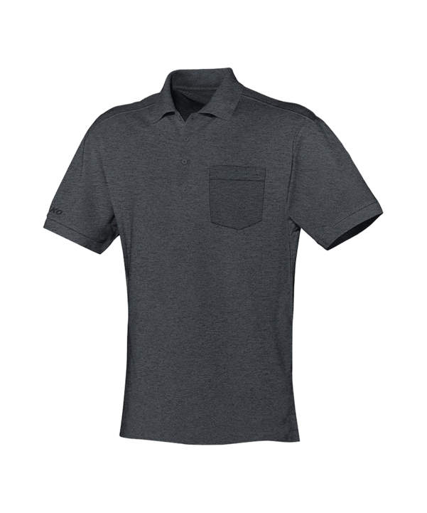 Jako Team Polo mit Brusttasche Grau F41 - grau