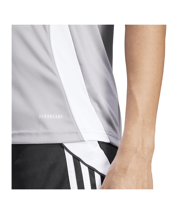 adidas Tiro 24 Trikot Damen Grau Weiss - grau