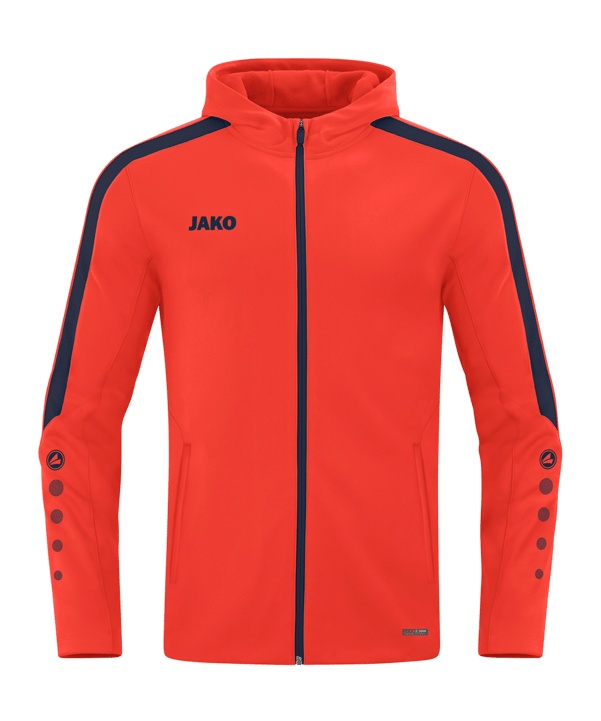JAKO Power Kapuzenjacke Orange Blau F375