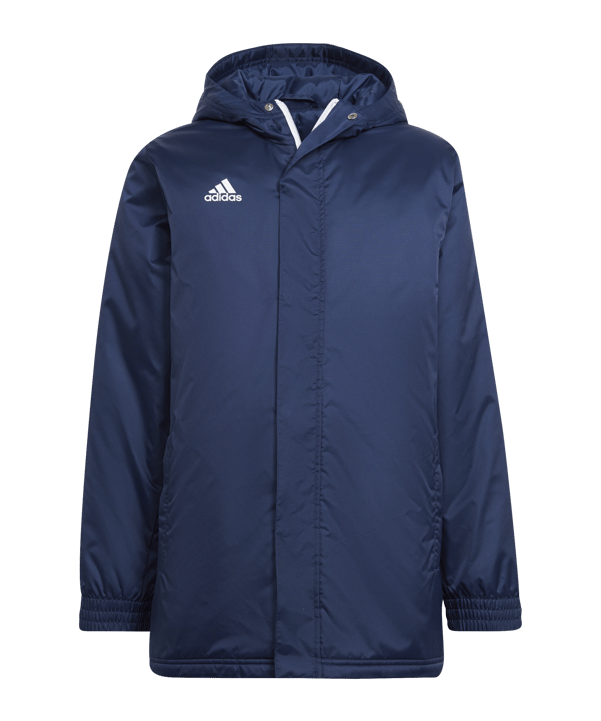 adidas Entrada 22 Stadium Winterjacke Kids Blau - blau