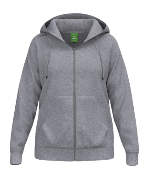 Erima TS Kapuzenjacke Damen Grau | - grau