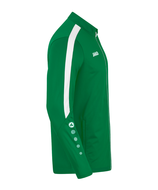 JAKO Power Polyesterjacke Grün Weiss F200 - gruen