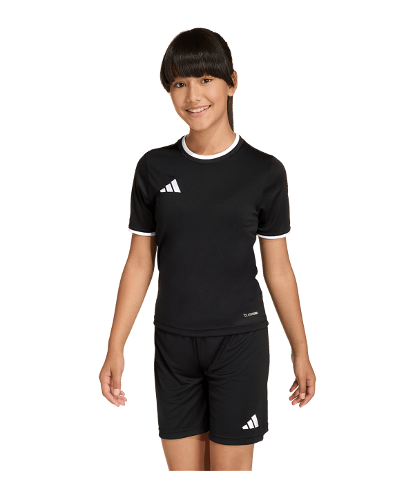 adidas Entrada 26 Trikot Kids Schwarz 