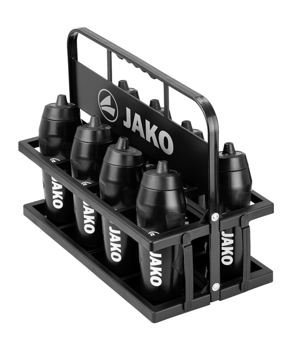 JAKO Flaschenhalter für 8 Flaschen Schwarz F800 - weiss
