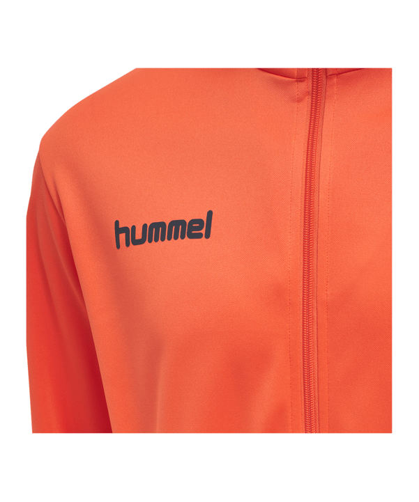 Hummel hmlPROMO Poly Trainingsanzug Grün F3408 - orange
