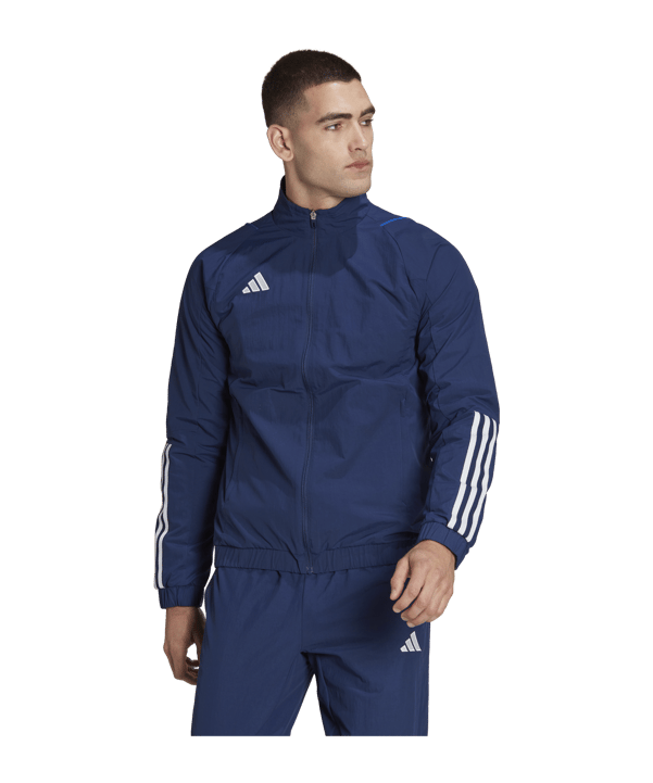 adidas Tiro 23 Competition Präsentationsjacke Blau - dunkelblau