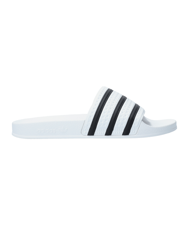 adidas Originals Adilette Weiss Schwarz - weiss