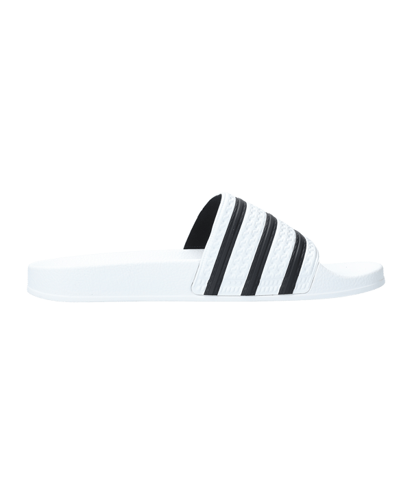 adidas Originals Adilette Weiss Schwarz - weiss