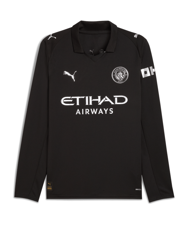 PUMA Manchester City Trikot langarm Away 2025/2026 Schwarz F02 - schwarz