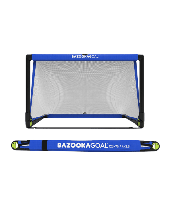 BAZOOKAGOAL CLASSIC PVC | 120x75cm | Blau Weiss | - blau
