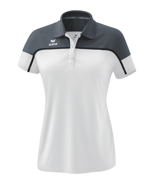 Erima Change by Poloshirt Damen Weiss Grau | - weiss
