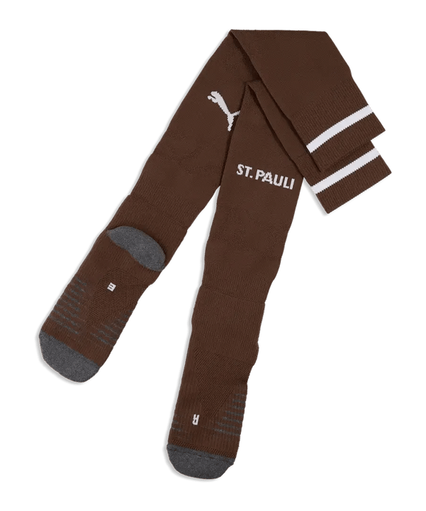 PUMA FC St. Pauli Replica Plain Strumpfstutzen Away Braun F01 - braun