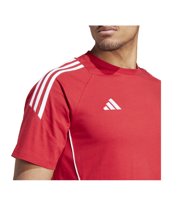 adidas Tiro 24 T-Shirt Rot Weiss - rot