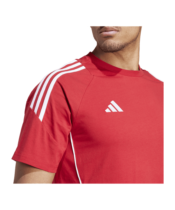 adidas Tiro 24 T-Shirt Rot Weiss - rot