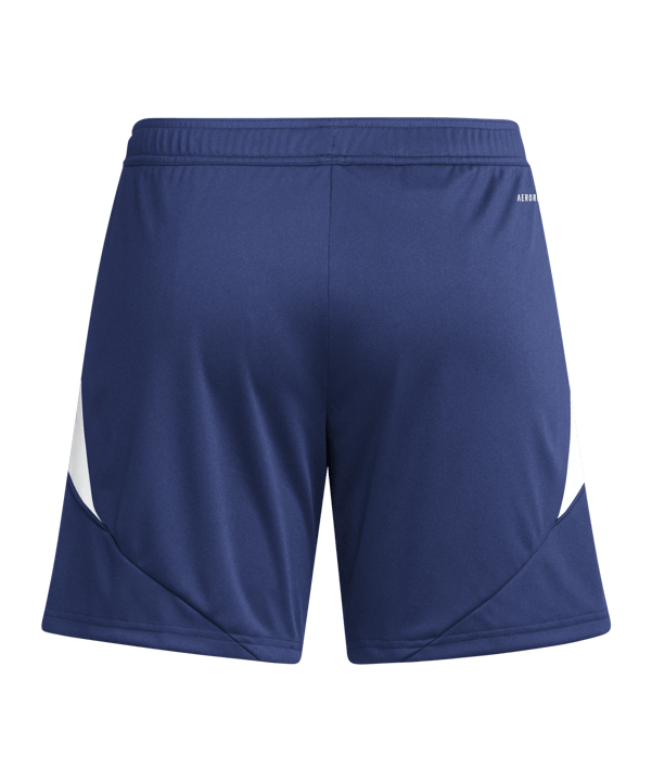 adidas Tiro 24 Short Damen Blau Weiss - blau