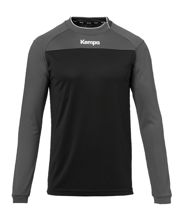 Kempa Prime Shirt langarm Schwarz Grau F01