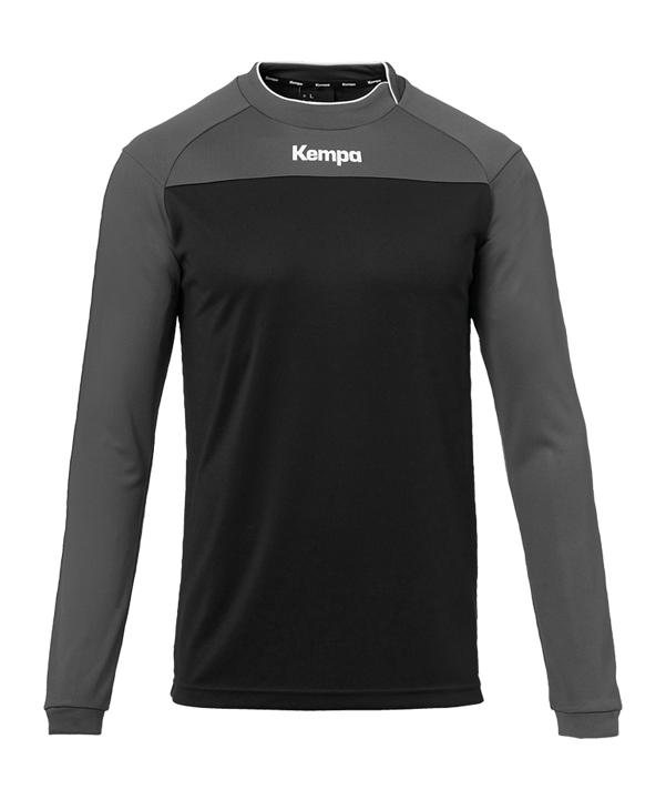 Kempa Prime Shirt langarm Schwarz Grau F01