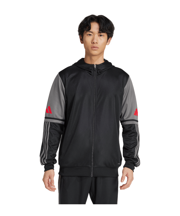 adidas Squadra 25 Kapuzenjacke Schwarz - schwarz