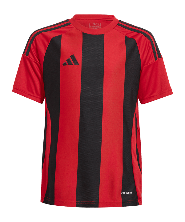 adidas Striped 24 Trikot Kids Rot Schwarz | - rot