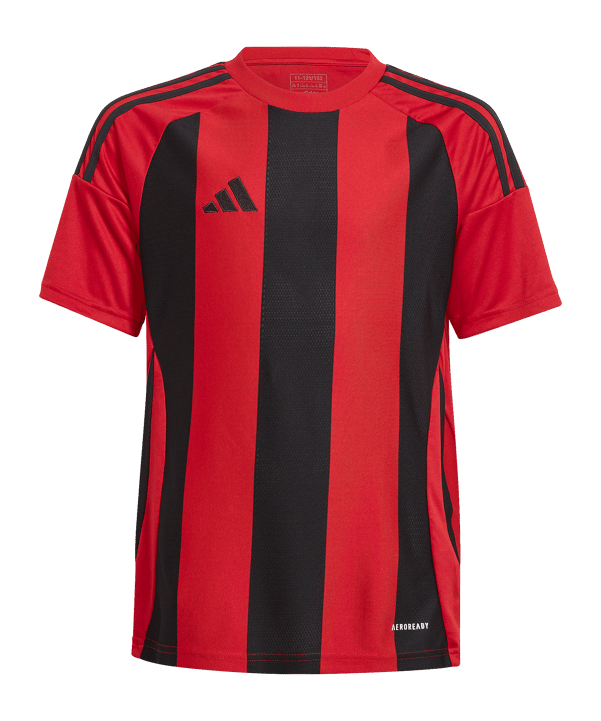adidas Striped 24 Trikot Kids Rot Schwarz