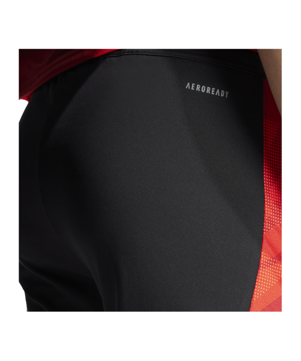 adidas Tiro 24 Competition Short Schwarz Rot - schwarz