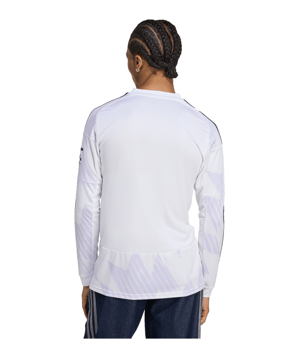 adidas Manchester United Longsleeve Trikot Away 2025/2026 Weiß - weiss
