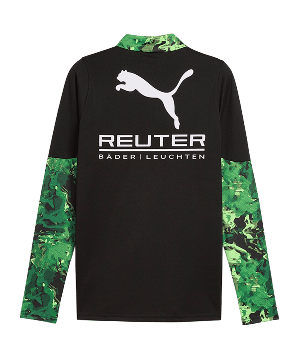 PUMA Borussia Mönchengladbach Training 1/4 Zip Sweatshirt Schwarz F08 - schwarz