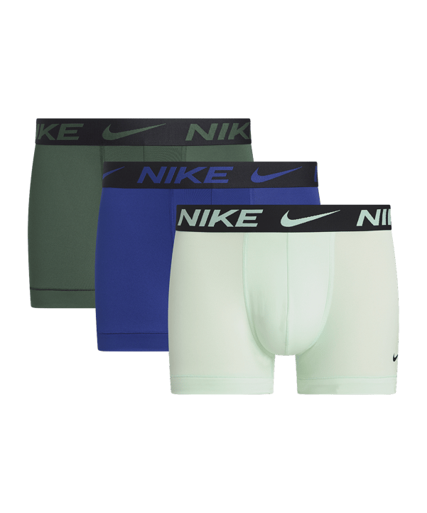 Nike Dri-Fit Micro Trunk 3 Pairs Boxershort Grün Ff6u - gruen