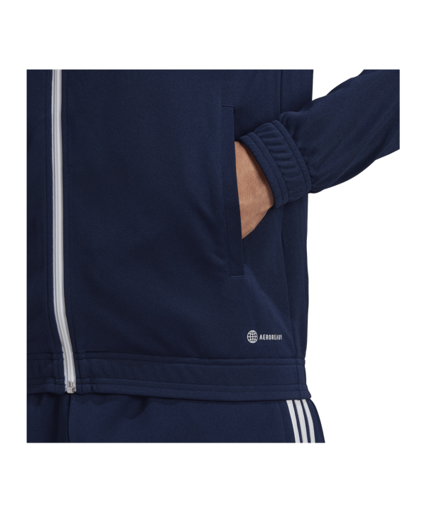adidas Entrada 22 TK Trainingsjacke | Dunkelblau - blau