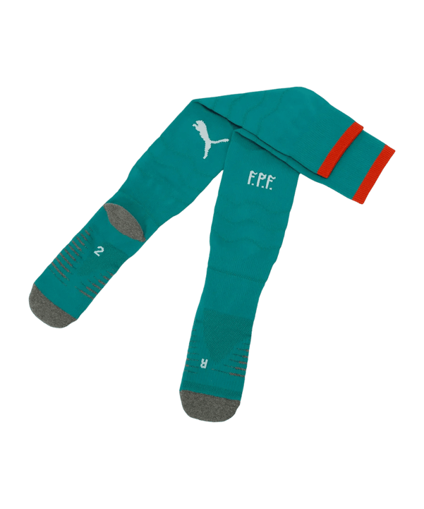 PUMA FPF Portugal Striped Strumpfstutzen Away WM 2026 Grün F07 - gruen