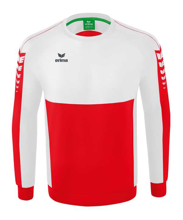 Erima Six Wings Sweatshirt Rot Weiss