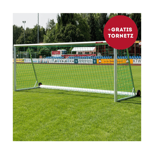 Safety Fußballtore 5x2m vollverschweißt | kippsicher - schwarz