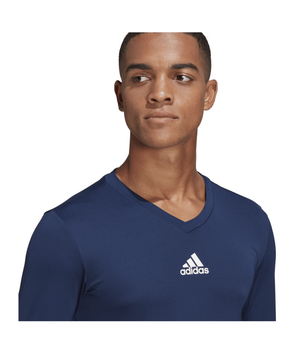 adidas Team Base Top langarm Blau - blau