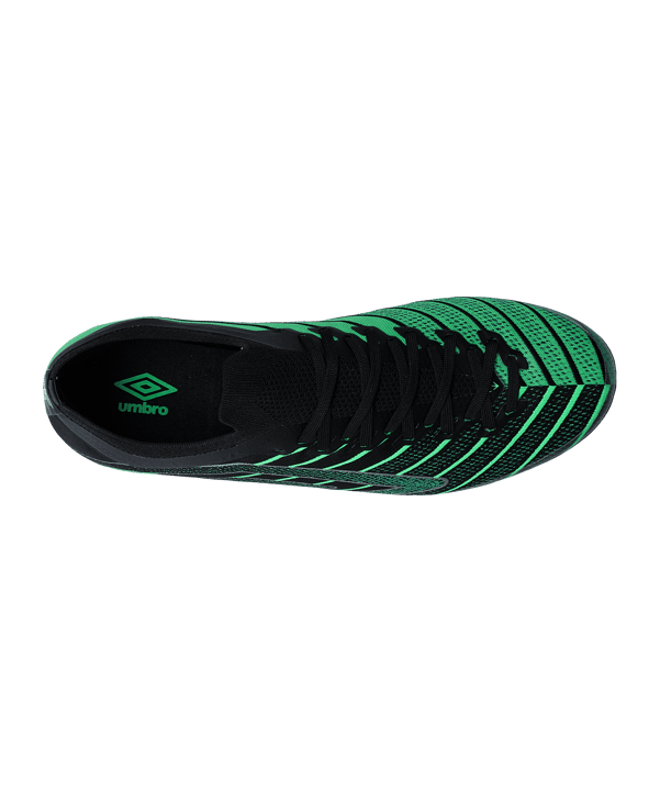 Umbro Velocita Elixir Pro FG Schwarz Grün FLU7 - schwarz
