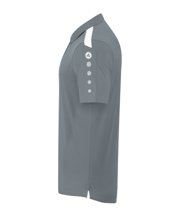 JAKO Power Poloshirt Grau Weiss F840 - grau