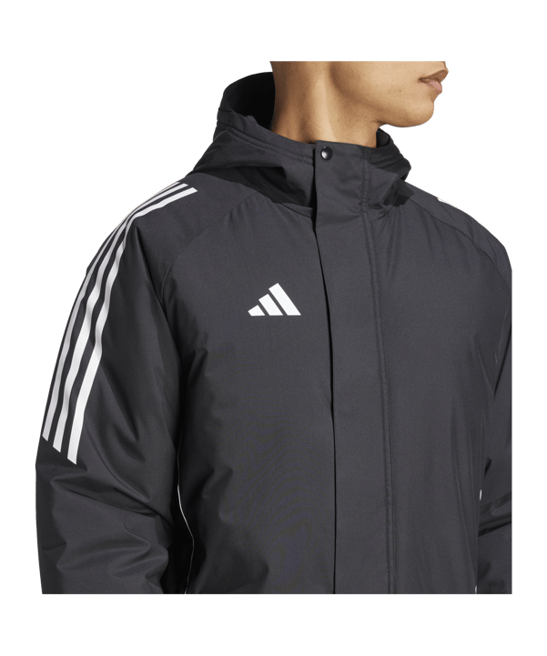 adidas Tiro 24 Winterjacke Schwarz Weiss - schwarz