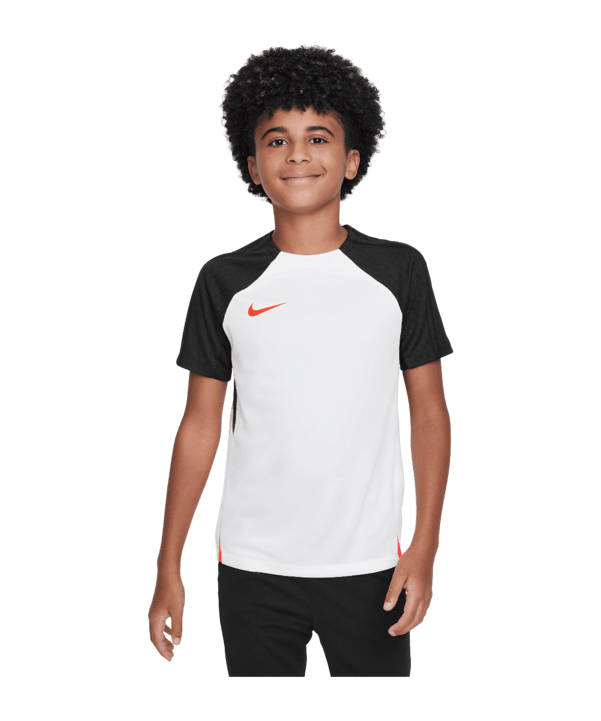 Nike Strike T-Shirt Kids Weiss Schwarz Rot F101
