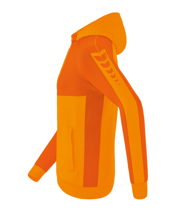 Erima Six Wings Kapuzenjacke Kids Orange | - orange