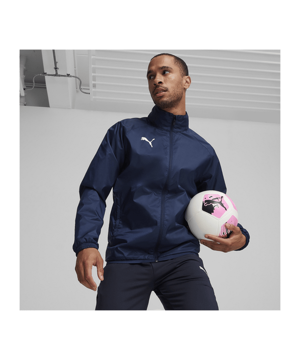 PUMA teamGOAL Allwetterjacke Blau Weiss F06 - blau